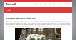 Desktop Screenshot of kamenmazl.cz